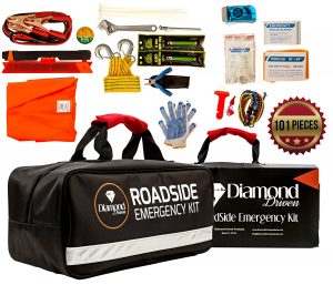 101 piece roadside emergency kit